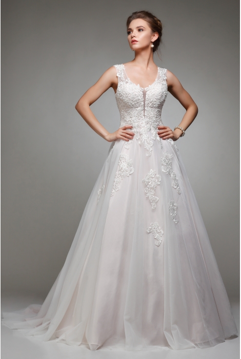 Hochzeitskleid für braut von Schantal, Kollektion Elegia, Modell 1002. Foto 1