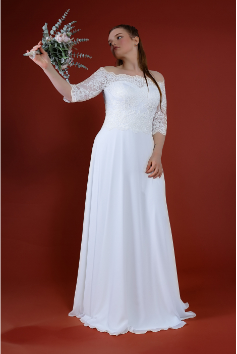 Hochzeitskleid für braut von Schantal, Kollektion Queen XXL, Modell 1018. Foto 4