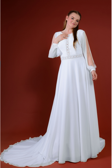 Hochzeitskleid für braut von Schantal, Kollektion Queen XXL, Modell 1112 - B. Foto 3