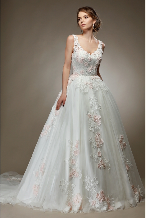 Hochzeitskleid für braut von Schantal, Kollektion Elegia, Modell 1115. Foto 1