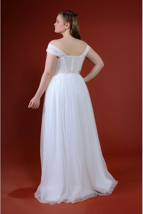 Hochzeitskleid für braut von Schantal, Kollektion Queen XXL, Modell 1158. Foto 5