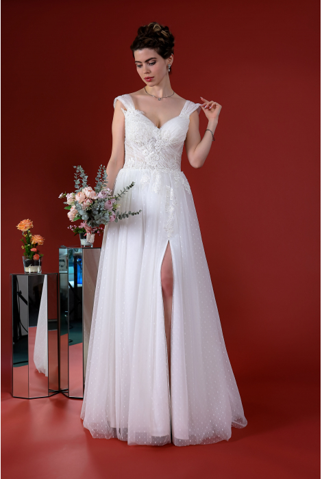 Hochzeitskleid für braut von Schantal, Kollektion Kiara, Modell 1158. Foto 1