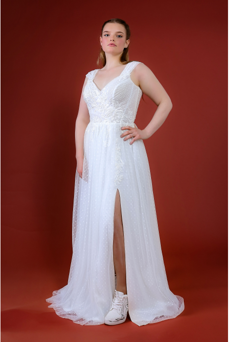 Hochzeitskleid für braut von Schantal, Kollektion Queen XXL, Modell 1158. Foto 1