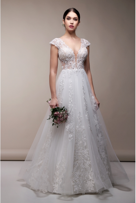 Hochzeitskleid für braut von Schantal, Kollektion Elegia, Modell 1166. Foto 1