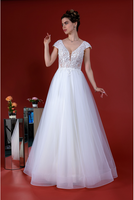 Hochzeitskleid für braut von Schantal, Kollektion Kiara, Modell 1166 - 3. Foto 1
