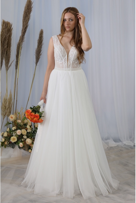 Hochzeitskleid für braut von Schantal, Kollektion Butterfly, Modell 1173. Foto 3