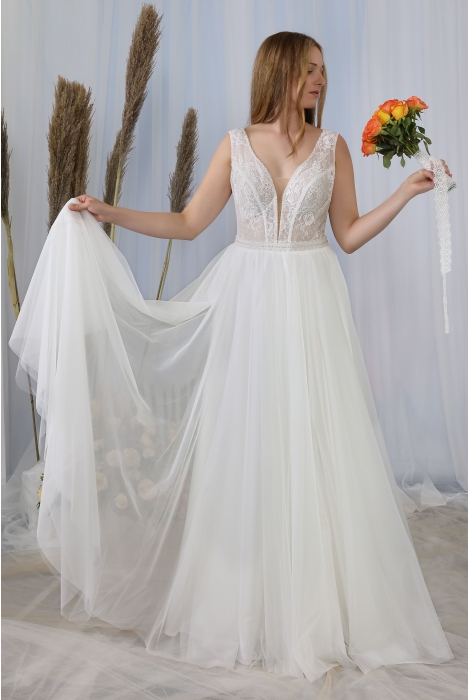 Hochzeitskleid für braut von Schantal, Kollektion Butterfly, Modell 1173. Foto 1