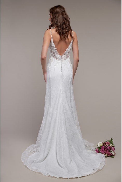 Hochzeitskleid für braut von Schantal, Kollektion Elegia, Modell 1208. Foto 2