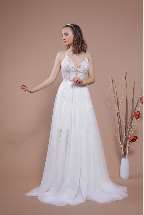 Hochzeitskleid für braut von Schantal, Kollektion Traum, Modell 1211. Foto 4