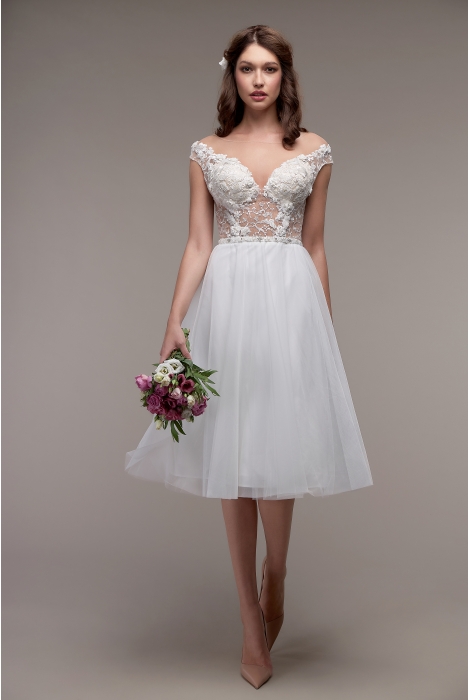 Schantal Bridal Dress, Kurze Kleider Collection, Model 1215. Photo 1