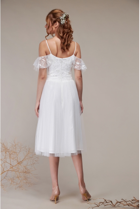 Hochzeitskleid für braut von Schantal, Kollektion Kurze Kleider, Modell 1225. Foto 2
