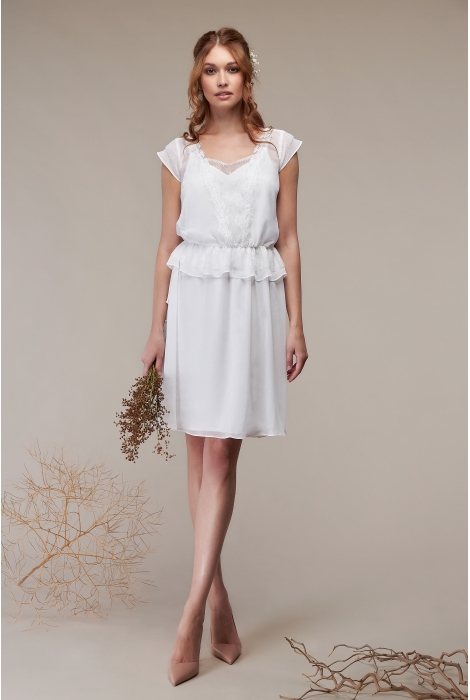 Hochzeitskleid für braut von Schantal, Kollektion Kurze Kleider, Modell 1226. Foto 1