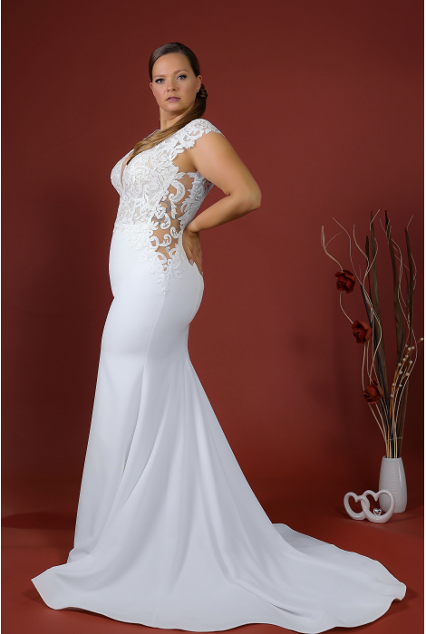 Hochzeitskleid für braut von Schantal, Kollektion Queen XXL, Modell 14016-2. Foto 7