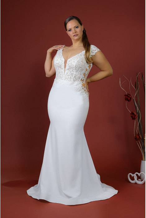 Hochzeitskleid für braut von Schantal, Kollektion Queen XXL, Modell 14016-2. Foto 1