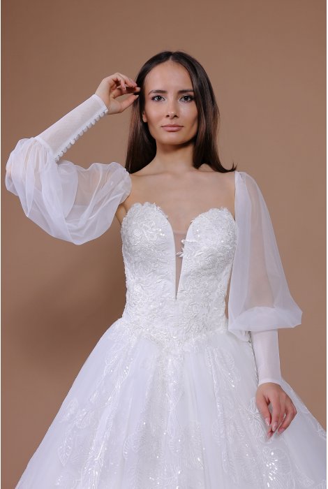 Hochzeitskleid für braut von Schantal, Kollektion Traum, Modell 14017. Foto 6