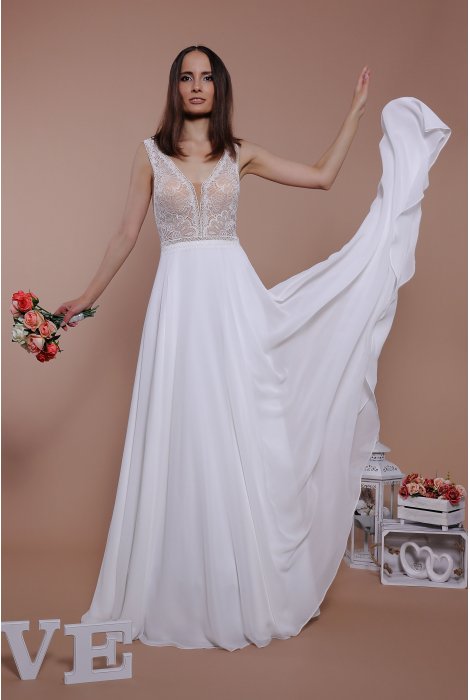 Hochzeitskleid für braut von Schantal, Kollektion Traum, Modell 14019. Foto 4