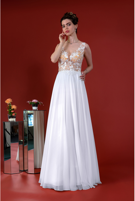 Hochzeitskleid für braut von Schantal, Kollektion Kiara, Modell 14020. Foto 4