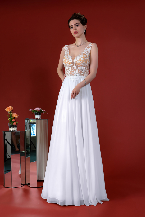 Hochzeitskleid für braut von Schantal, Kollektion Kiara, Modell 14020. Foto 3
