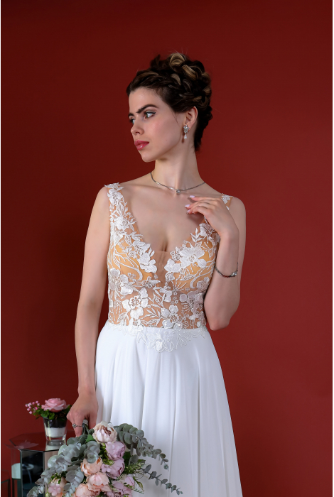 Hochzeitskleid für braut von Schantal, Kollektion Kiara, Modell 14020. Foto 2