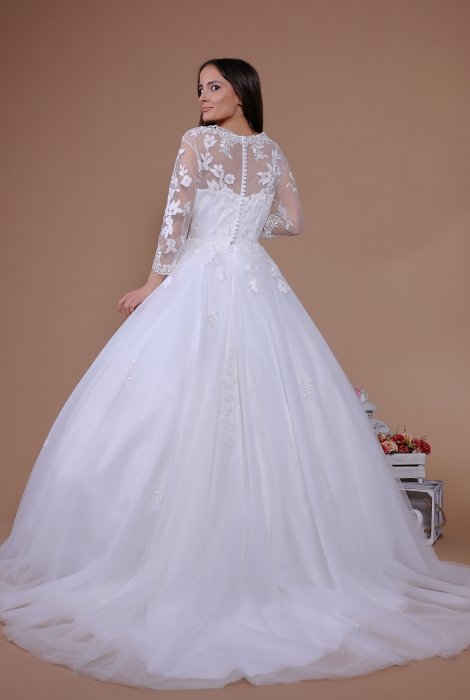 Hochzeitskleid für braut von Schantal, Kollektion Traum, Modell 14021. Foto 6