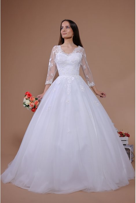 Hochzeitskleid für braut von Schantal, Kollektion Traum, Modell 14021. Foto 1