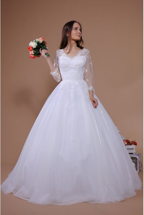 Hochzeitskleid für braut von Schantal, Kollektion Traum, Modell 14021. Foto 3