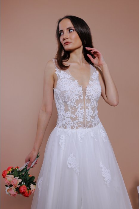 Hochzeitskleid für braut von Schantal, Kollektion Traum, Modell 14037. Foto 5