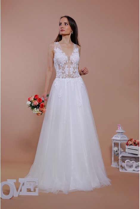 Hochzeitskleid für braut von Schantal, Kollektion Traum, Modell 14037. Foto 1