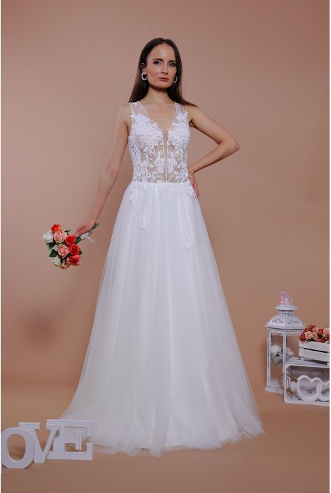 Hochzeitskleid für braut von Schantal, Kollektion Traum, Modell 14037. Foto 2