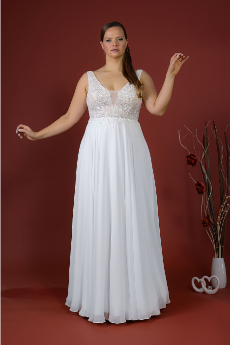 Hochzeitskleid für braut von Schantal, Kollektion Queen XXL, Modell 14038. Foto 3