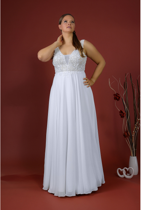 Hochzeitskleid für braut von Schantal, Kollektion Queen XXL, Modell 14038. Foto 4