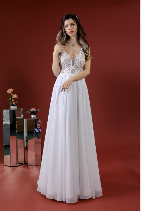 Hochzeitskleid für braut von Schantal, Kollektion Kiara, Modell 14041-2. Foto 3