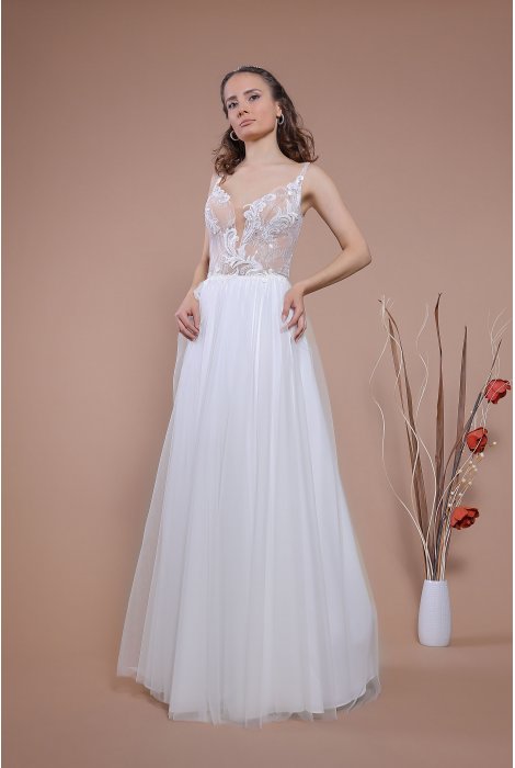 Hochzeitskleid für braut von Schantal, Kollektion Traum, Modell 14051. Foto 1