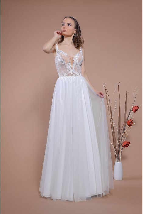 Hochzeitskleid für braut von Schantal, Kollektion Traum, Modell 14051. Foto 3