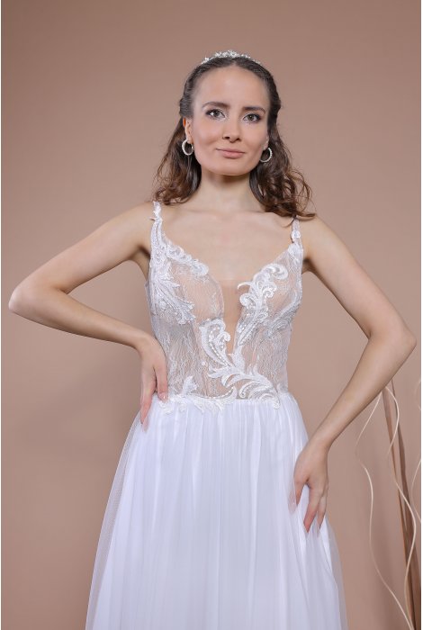 Hochzeitskleid für braut von Schantal, Kollektion Traum, Modell 14051. Foto 4
