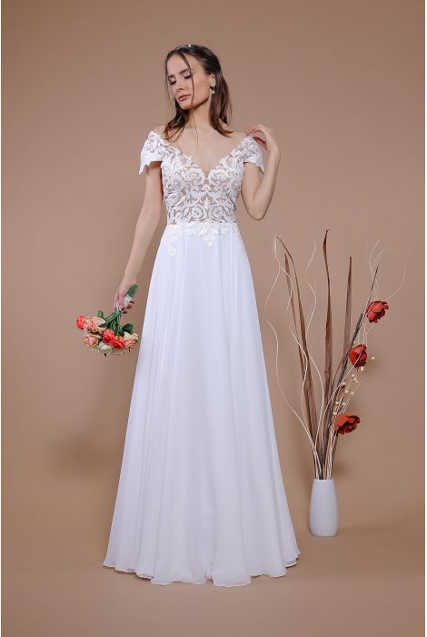 Hochzeitskleid für braut von Schantal, Kollektion Traum, Modell 14058. Foto 4