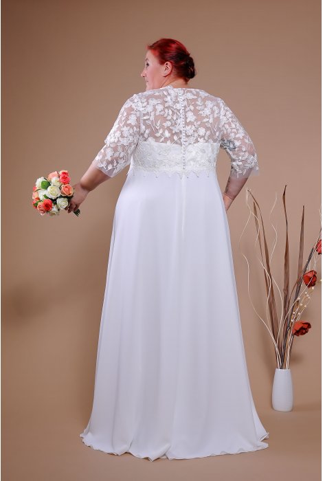 Hochzeitskleid für braut von Schantal, Kollektion Queen XXL, Modell 14058-K XXL. Foto 5