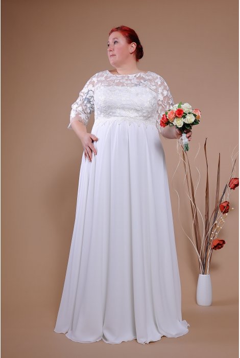 Hochzeitskleid für braut von Schantal, Kollektion Queen XXL, Modell 14058-K XXL. Foto 2