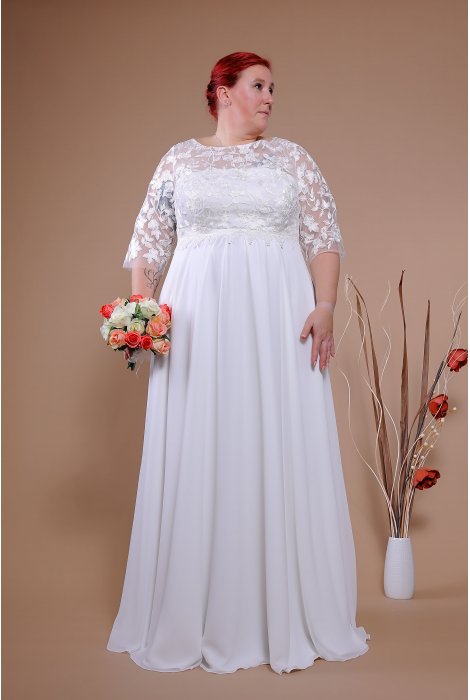 Hochzeitskleid für braut von Schantal, Kollektion Queen XXL, Modell 14058-K XXL. Foto 3