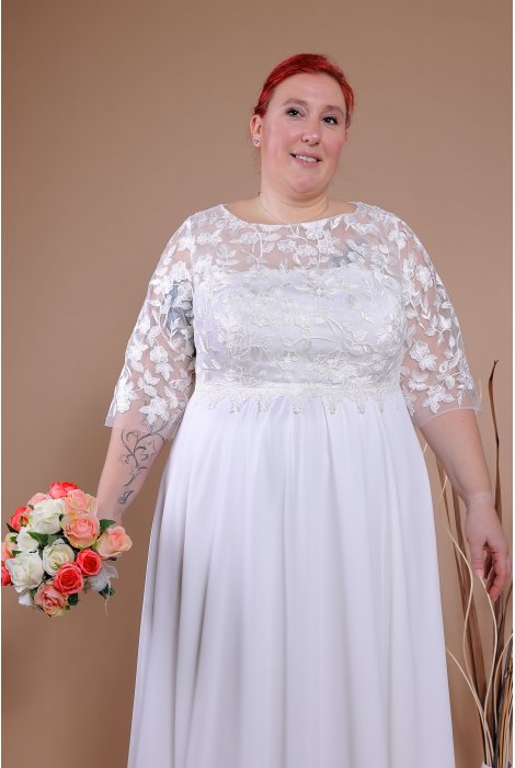 Hochzeitskleid für braut von Schantal, Kollektion Queen XXL, Modell 14058-K XXL. Foto 4