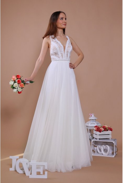 Hochzeitskleid für braut von Schantal, Kollektion Traum, Modell 14069. Foto 4