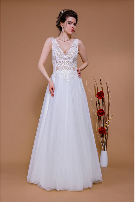 Hochzeitskleid für braut von Schantal, Kollektion Traum, Modell 14074. Foto 4