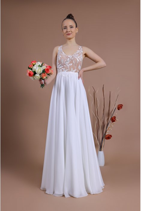 Hochzeitskleid für braut von Schantal, Kollektion Traum, Modell 14075. Foto 1