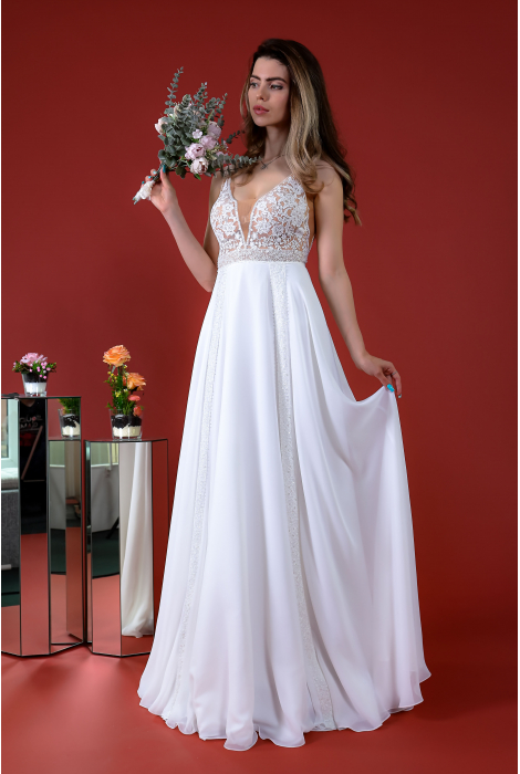 Hochzeitskleid für braut von Schantal, Kollektion Kiara, Modell 14078 - 2. Foto 1