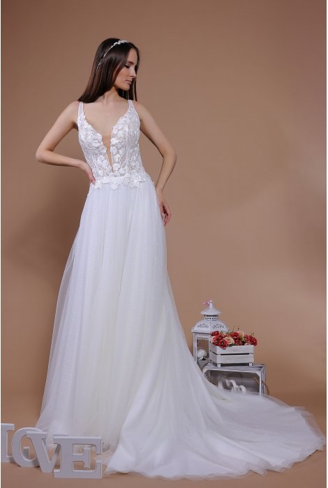 Hochzeitskleid für braut von Schantal, Kollektion Traum, Modell 14080. Foto 2