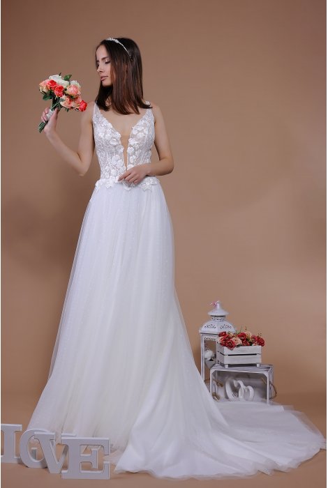 Hochzeitskleid für braut von Schantal, Kollektion Traum, Modell 14080. Foto 4