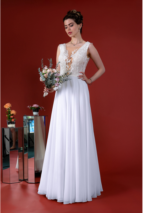 Hochzeitskleid für braut von Schantal, Kollektion Kiara, Modell 14081. Foto 4