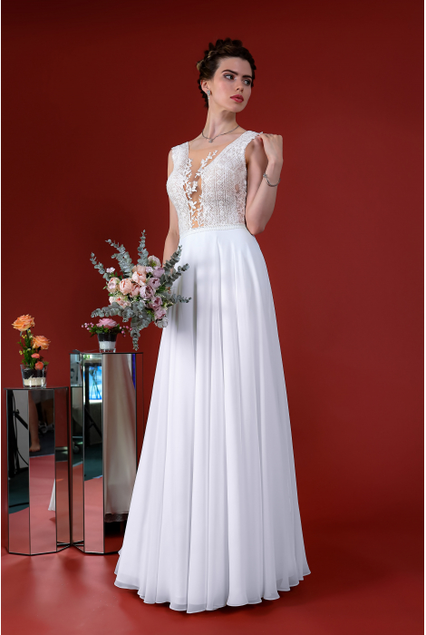 Hochzeitskleid für braut von Schantal, Kollektion Kiara, Modell 14081. Foto 3