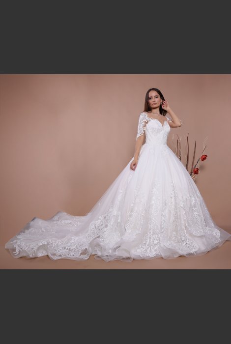 Hochzeitskleid für braut von Schantal, Kollektion Traum, Modell 14085. Foto 3
