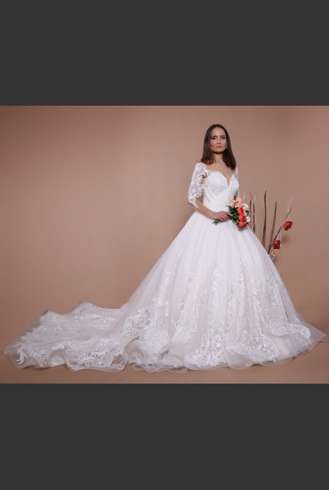 Hochzeitskleid für braut von Schantal, Kollektion Traum, Modell 14085. Foto 5